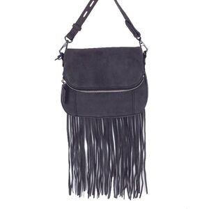Rebecca Minkoff Mini Crosby Saddle Bag Long Fringe